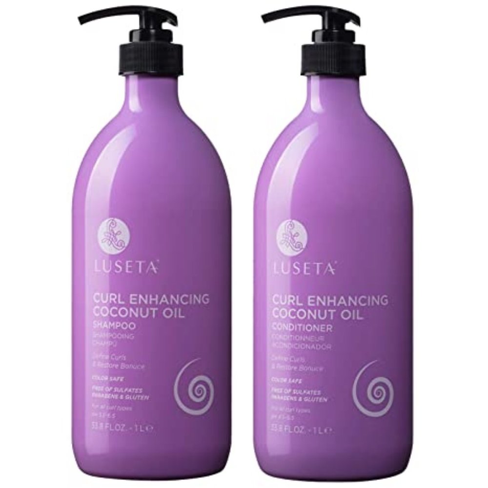 Luseta Curl Enhancing Coconut Oil Shampoo & Conditioner Set